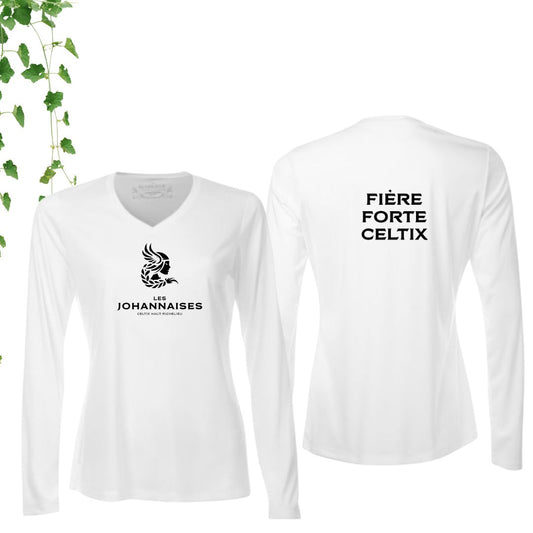 Dryfit coupe fille manches longues | Johannaises - Modèle 11
