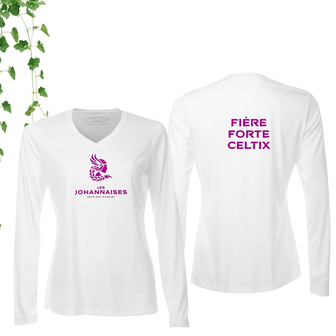 Dryfit coupe fille manches longues | Johannaises - Modèle 16