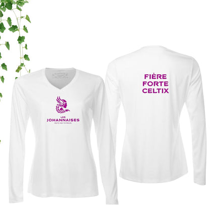 Dryfit coupe fille manches longues | Johannaises - Modèle 16