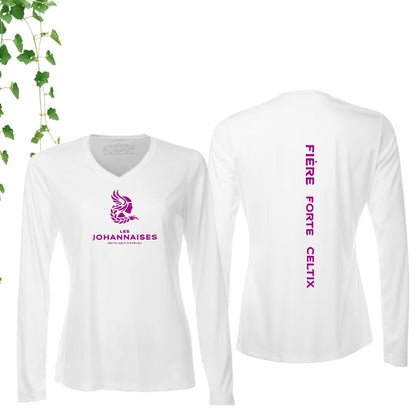 Dryfit coupe fille manches longues | Johannaises - Modèle 17