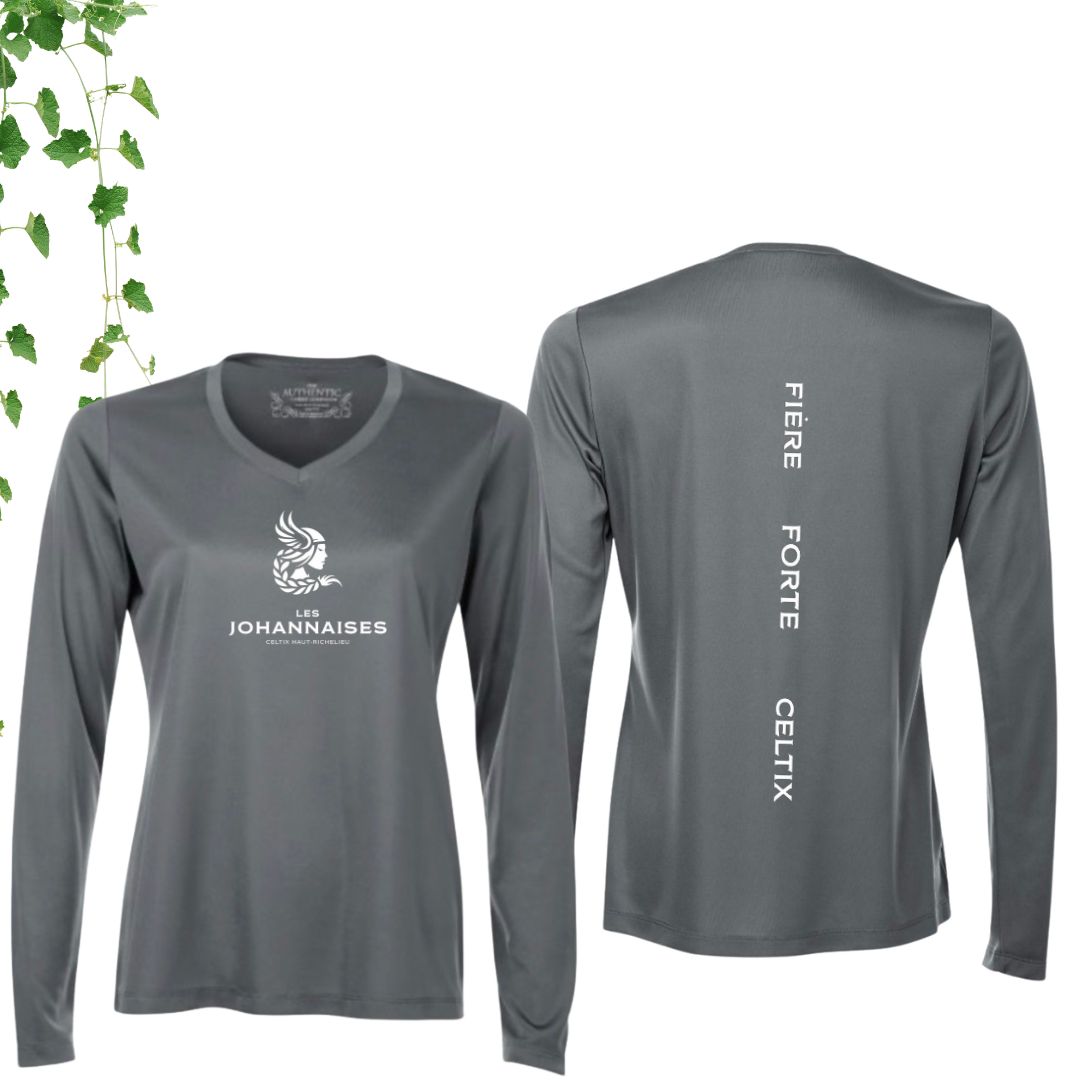 Dryfit coupe fille manches longues | Johannaises - Modèle 12