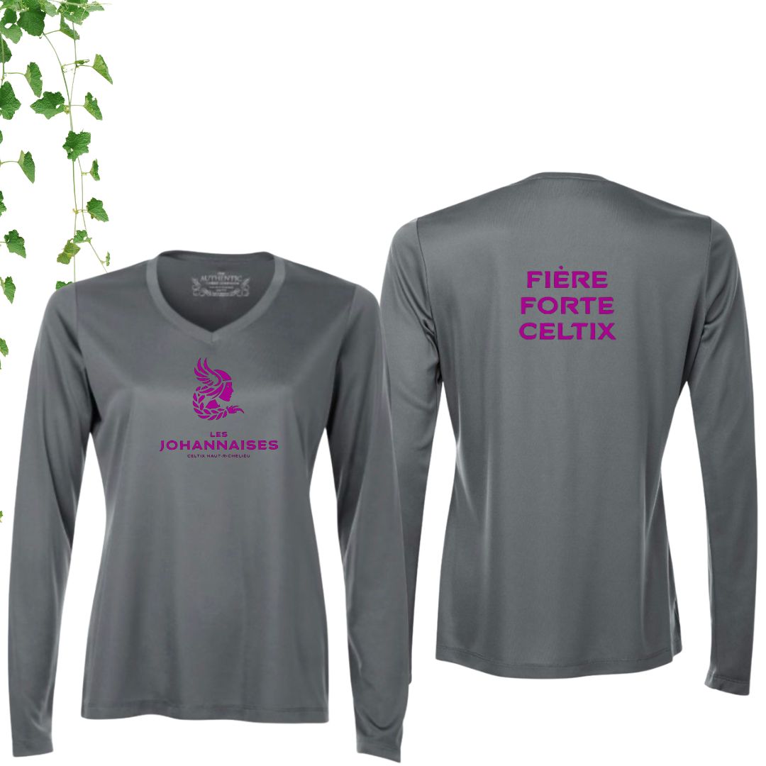 Dryfit coupe fille manches longues | Johannaises - Modèle 16