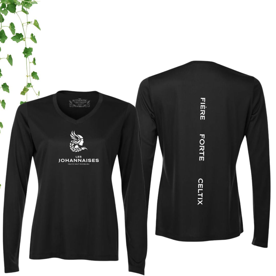 Dryfit coupe fille manches longues | Johannaises - Modèle 12