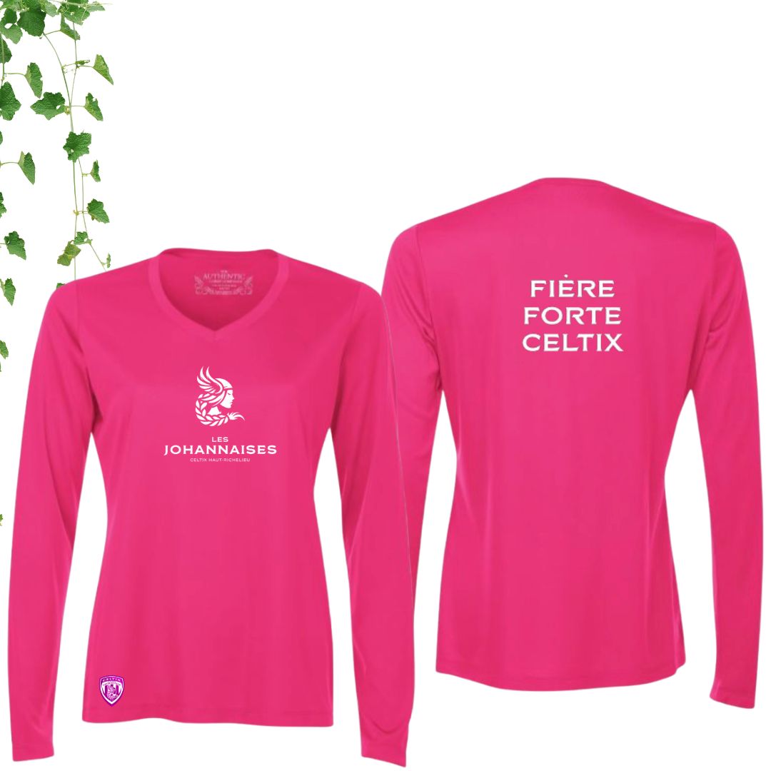 Dryfit coupe fille manches longues | Johannaises - Modèle 10