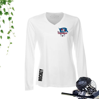 Dryfit coupe filles manches longues | Les Corsaires Hockey