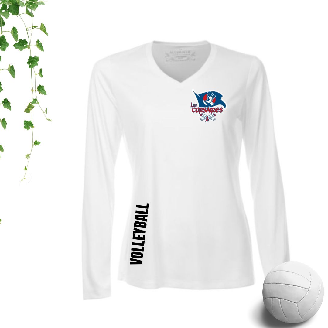 Dryfit coupe filles manches longues | Les Corsaires Volleyball