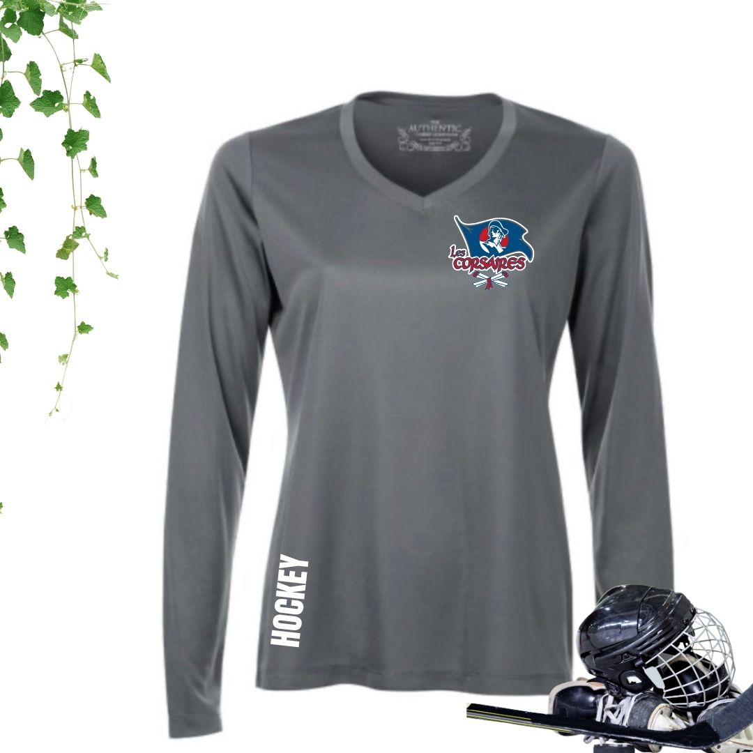 Dryfit coupe filles manches longues | Les Corsaires Hockey