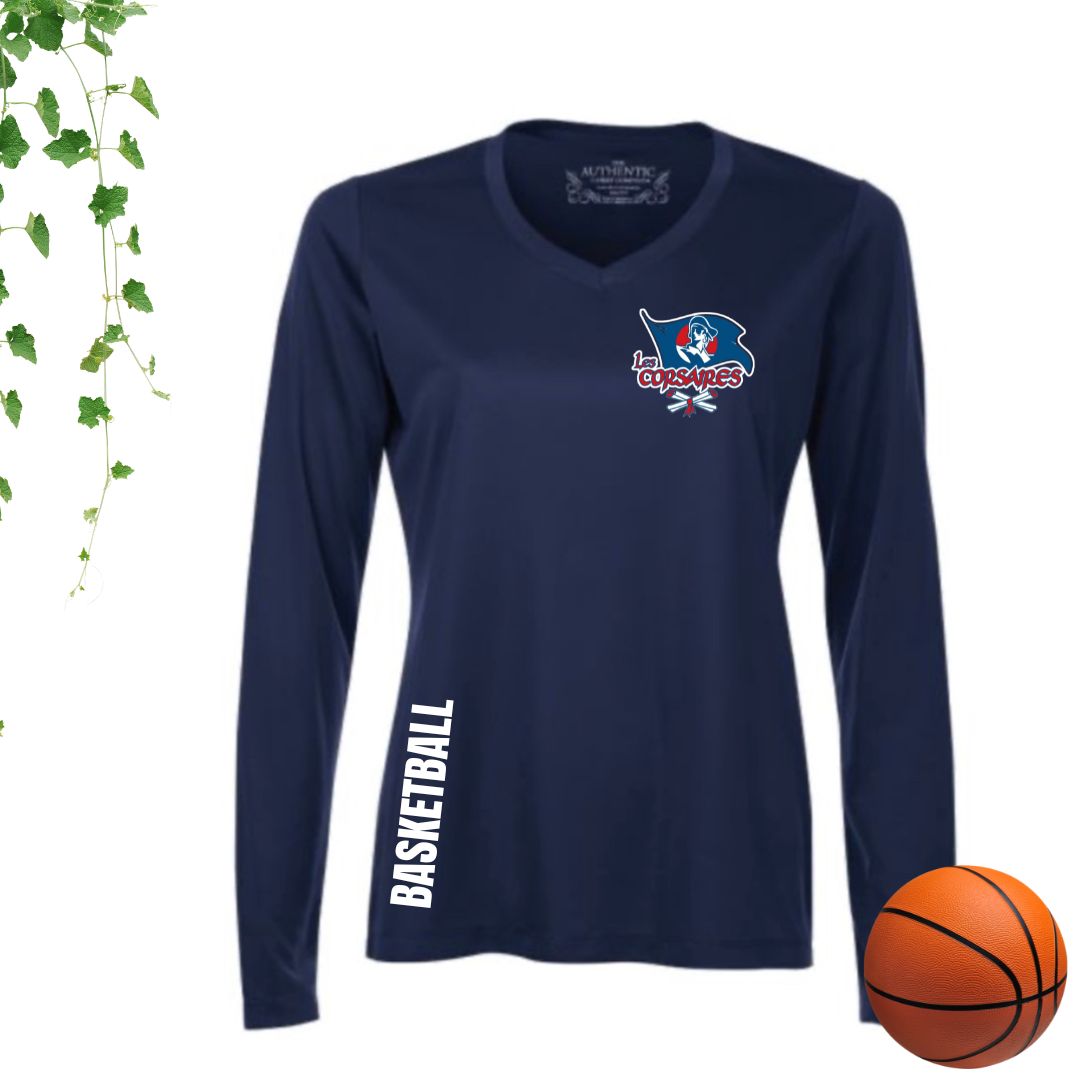 Dryfit coupe filles manches longues | Les Corsaires Basketball
