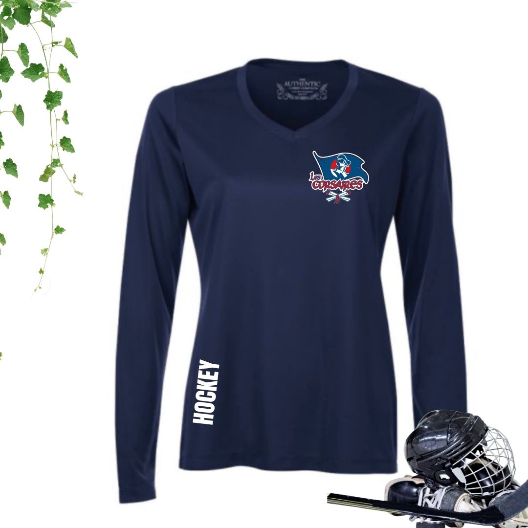 Dryfit coupe filles manches longues | Les Corsaires Hockey