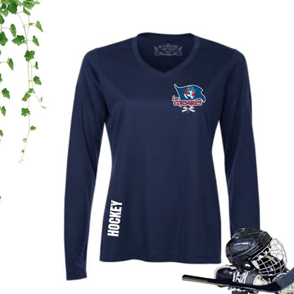 Dryfit coupe filles manches longues | Les Corsaires Hockey