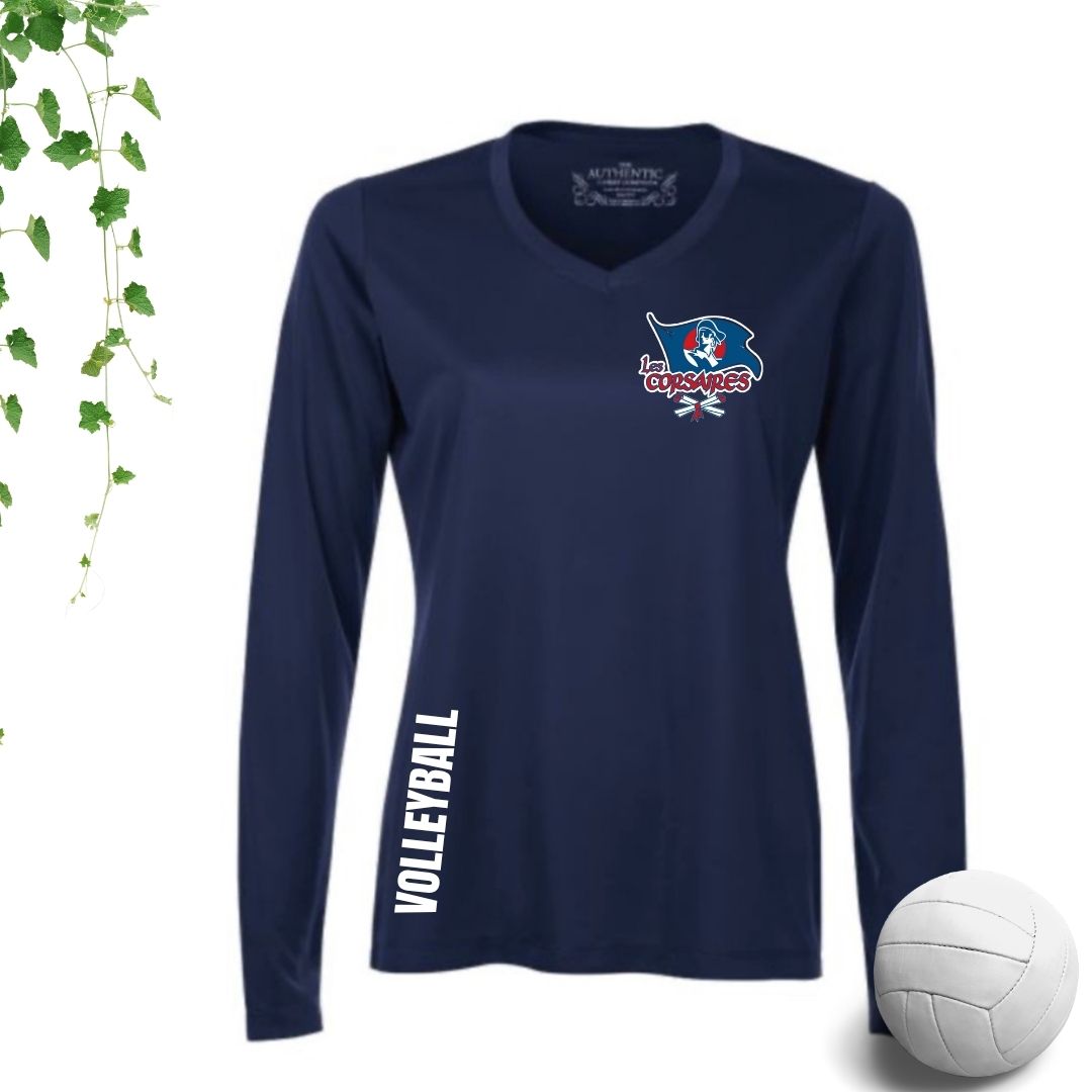 Dryfit coupe filles manches longues | Les Corsaires Volleyball