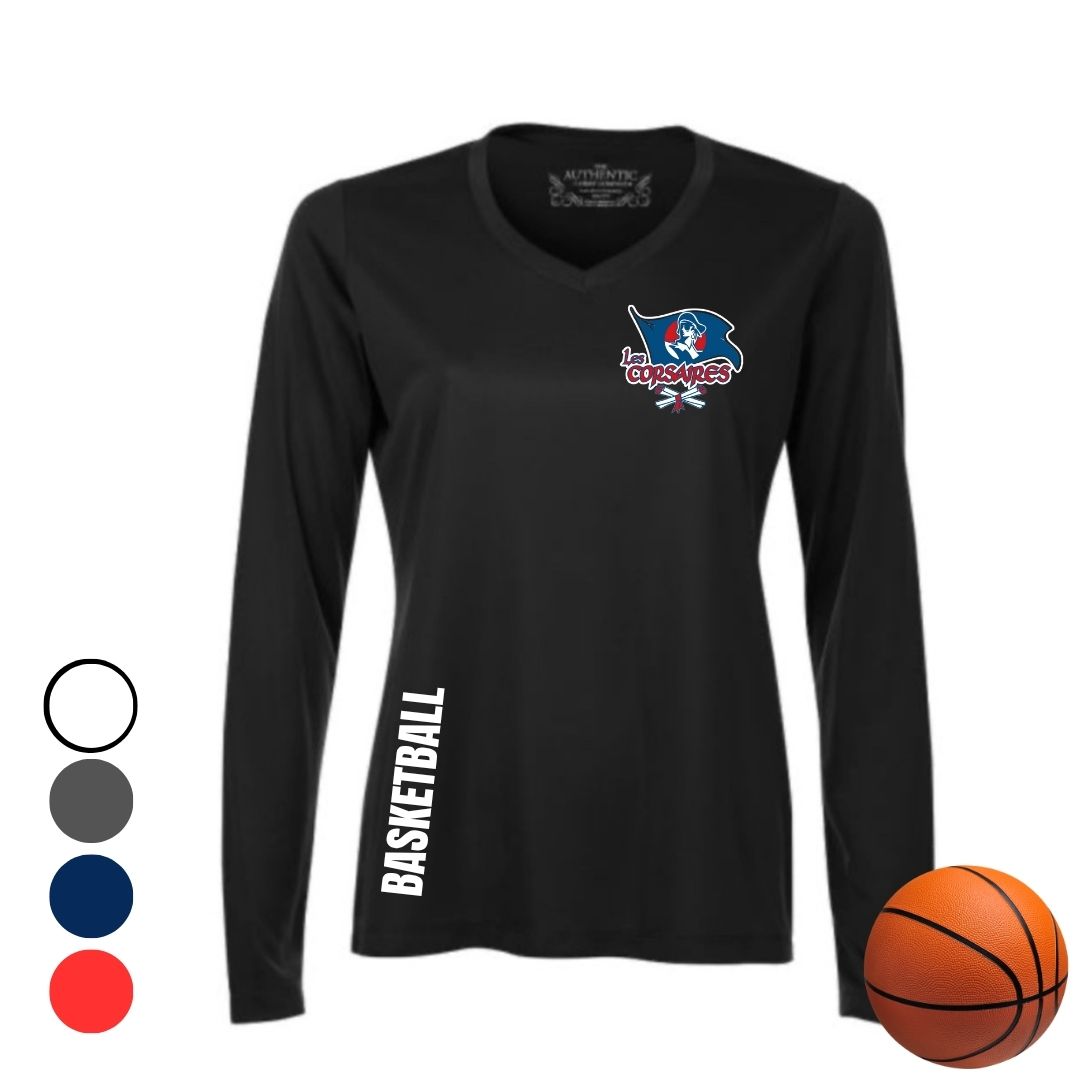 Dryfit coupe filles manches longues | Les Corsaires Basketball