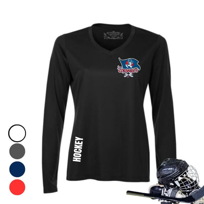 Dryfit coupe filles manches longues | Les Corsaires Hockey