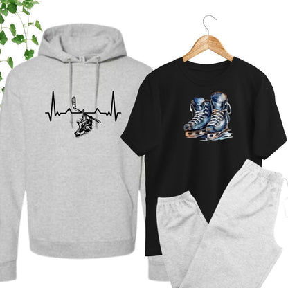 ensemble joueur hockey hoodie tshirt pyjama