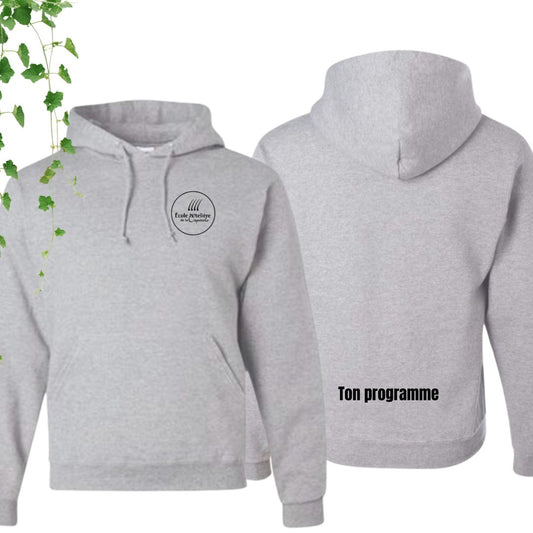 hoodie gris ecole hoteliere de la capitale