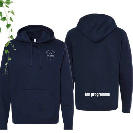 hoodie marine ecole hoteliere de la capitale