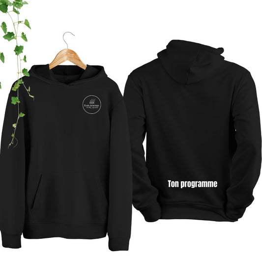 hoodie noir ecole hoteliere de la capitale