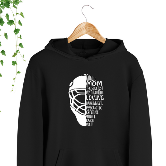 hoodie goalie mom noir