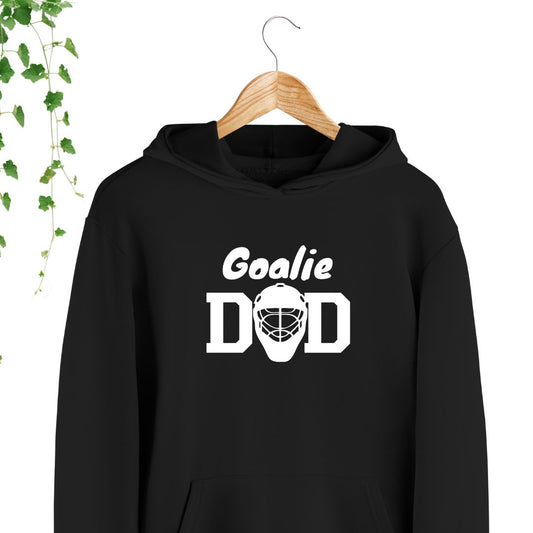 hoodie hockey goalie dad noir