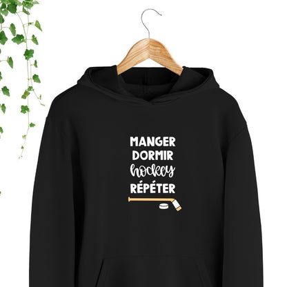 hoodie manger dormir hockey répéter