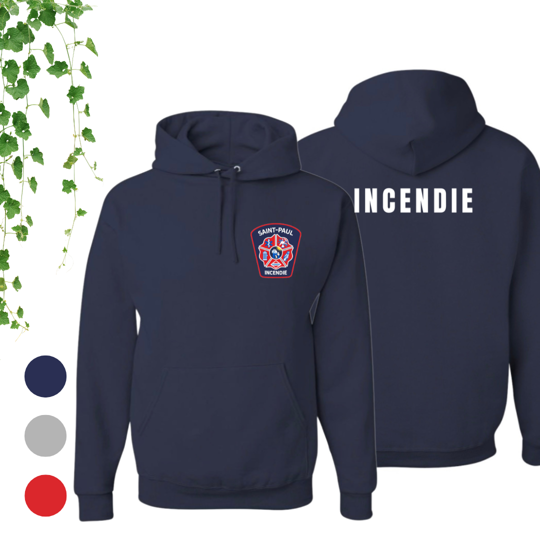 Coton ouaté à capuchon | Incendie St-Paul