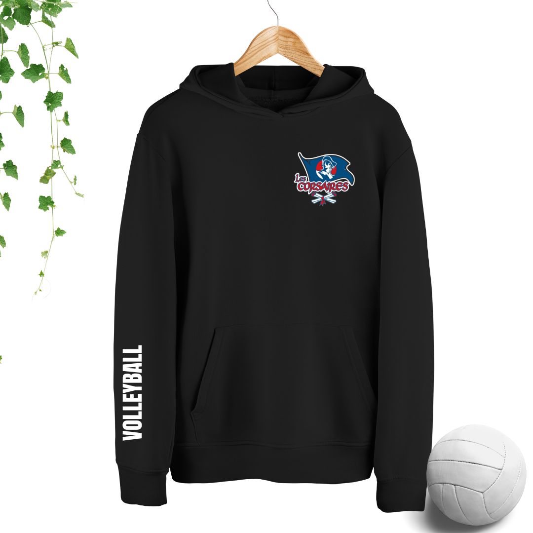 Coton ouaté à capuchon | Les Corsaires Volleyball