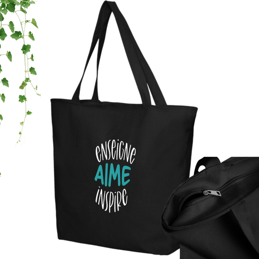 sac pour prof enseigne aime inspire