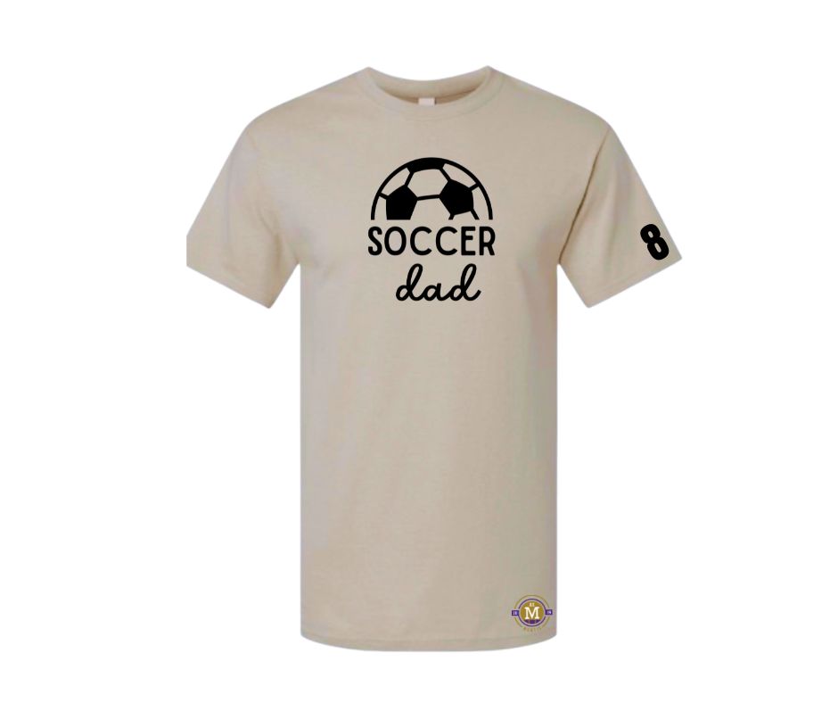 T-Shirt As montis soccer dad sable