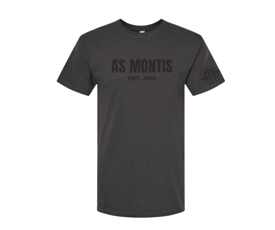 T-Shirt As Montis | Monochrome Charbon