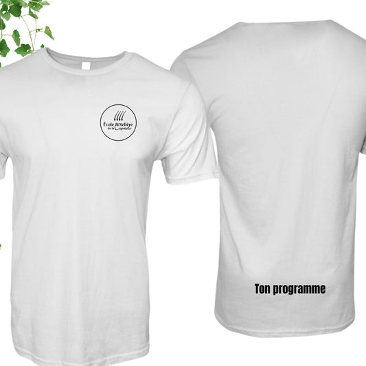 tshirt blanc ecole hoteliere de la capitale