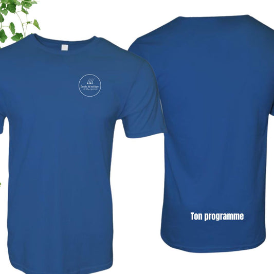 tshirt bleu ecole hoteliere de la capitale