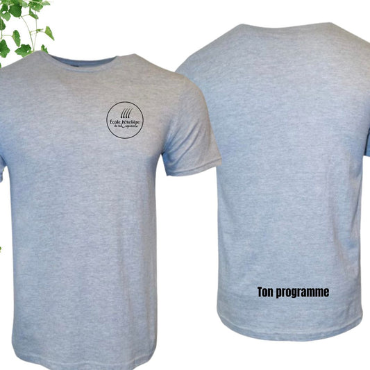 tshirt gris ecole hoteliere de la capitale