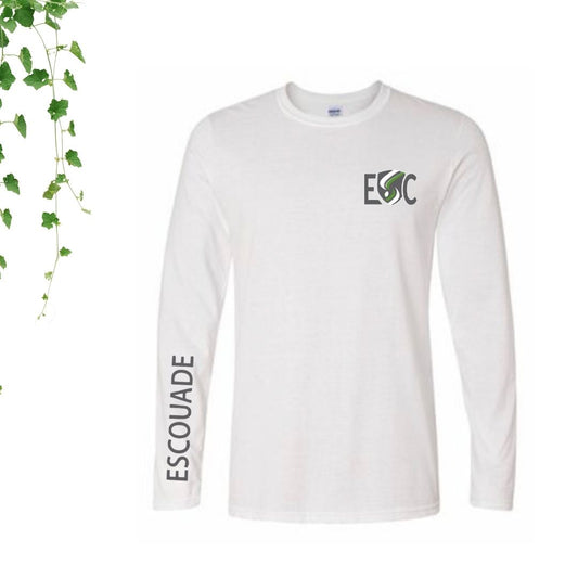tshirt manches longues blanc ecole saint charles