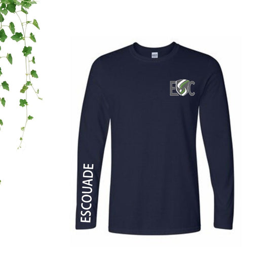 tshirt manches longues marine ecole saint charles