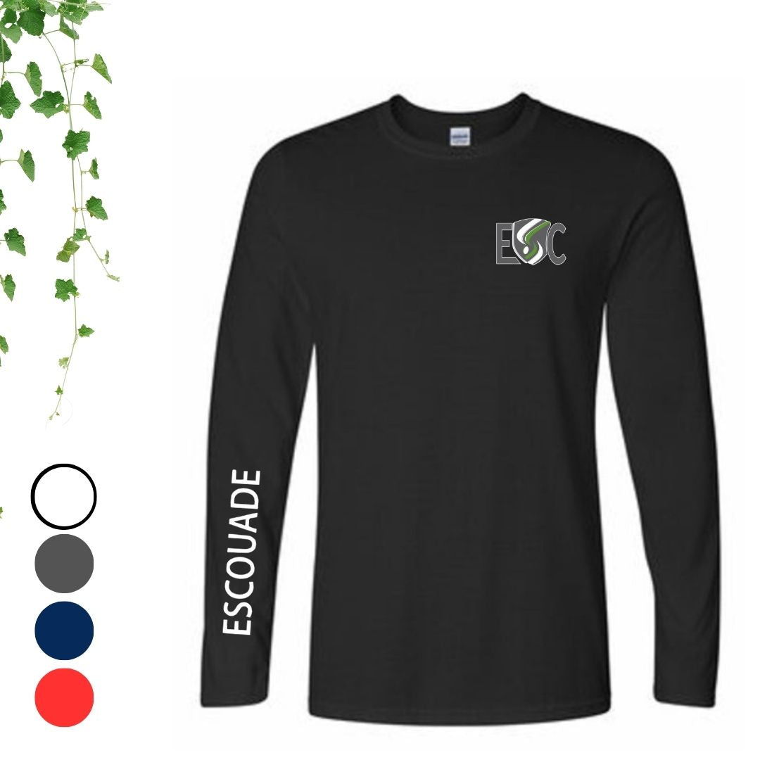 tshirt manches longues noir ecole saint charles