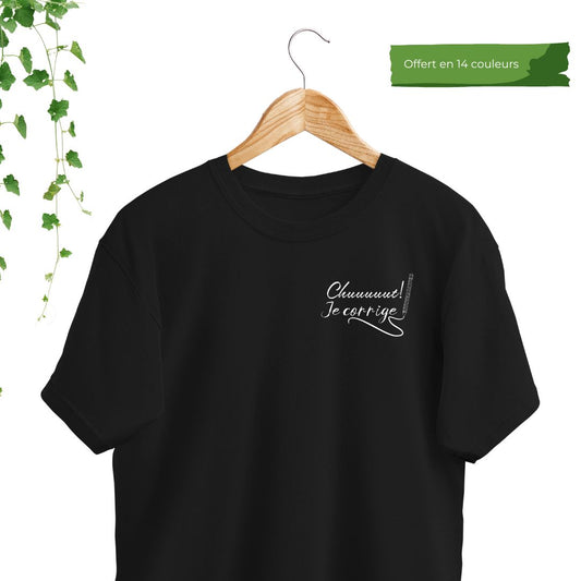 tshirt pour enseignant chut je corrige