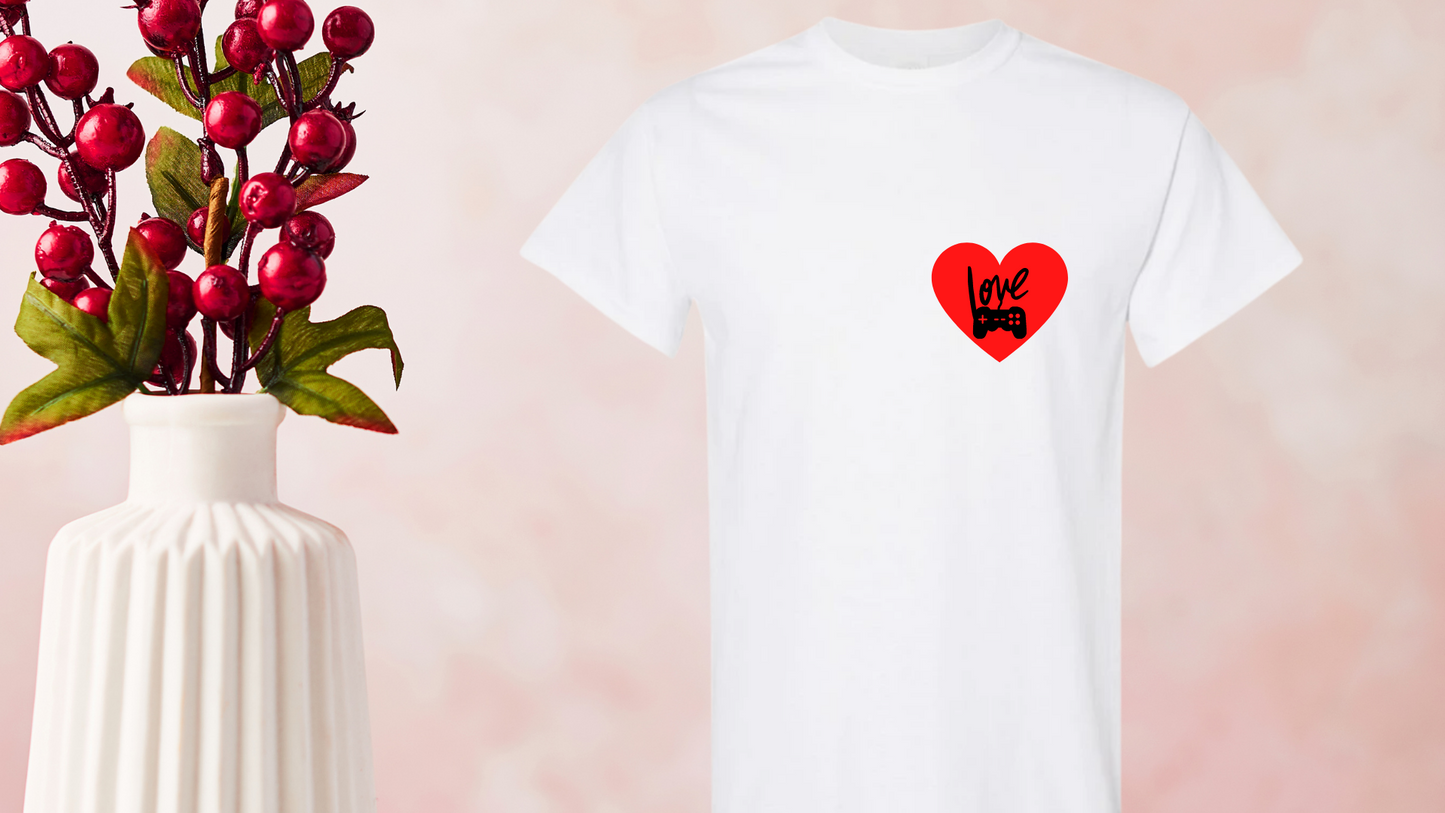 T-Shirt Love avec un coeur