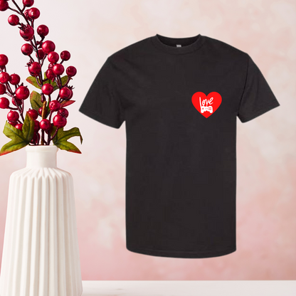 T-Shirt Love avec un coeur